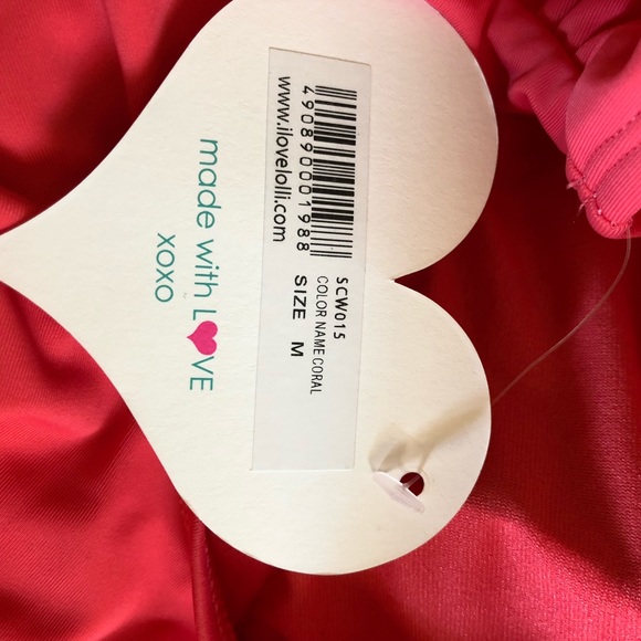 Sugar Coast one piece coral swimsuit NWT - Picture 8 of 8